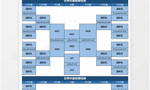 足球世界杯比赛日程表格模板_足球世界杯比赛日程表格模板图片